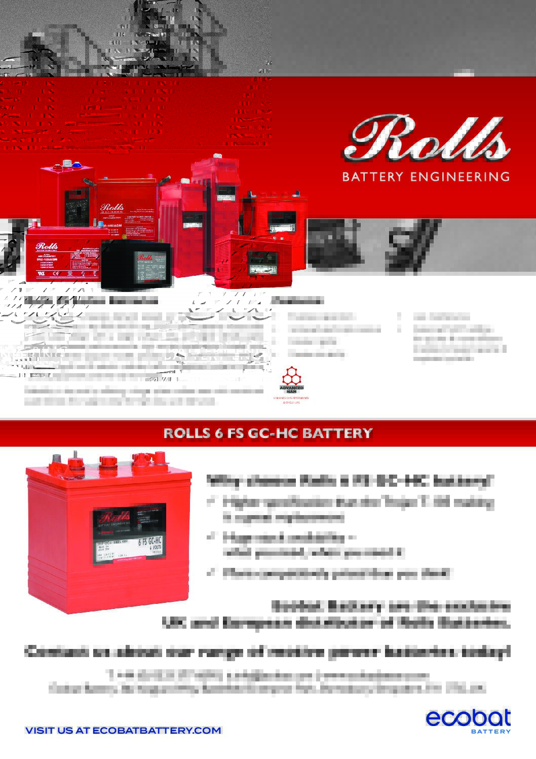 Rolls Battery Flyer Shrewsbury